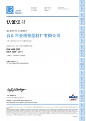 ISO9001：2015质量治理系统ANAB认证